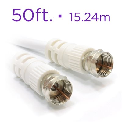 COAXIAL CABLE RG6; 50 FT.