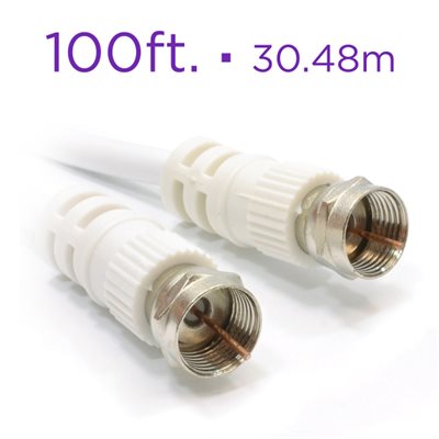 COAXIAL CABLE RG6; 100 FT.