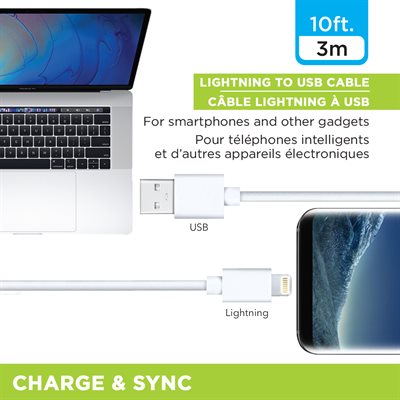 10FT USB to Lightning Cable