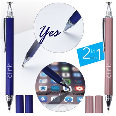 2-in-1 Precision Tip and Ball Pen Touch Pen