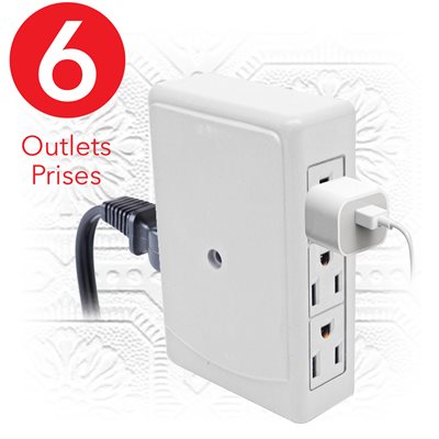 6-Outlet Space-Saving Wall Tap
