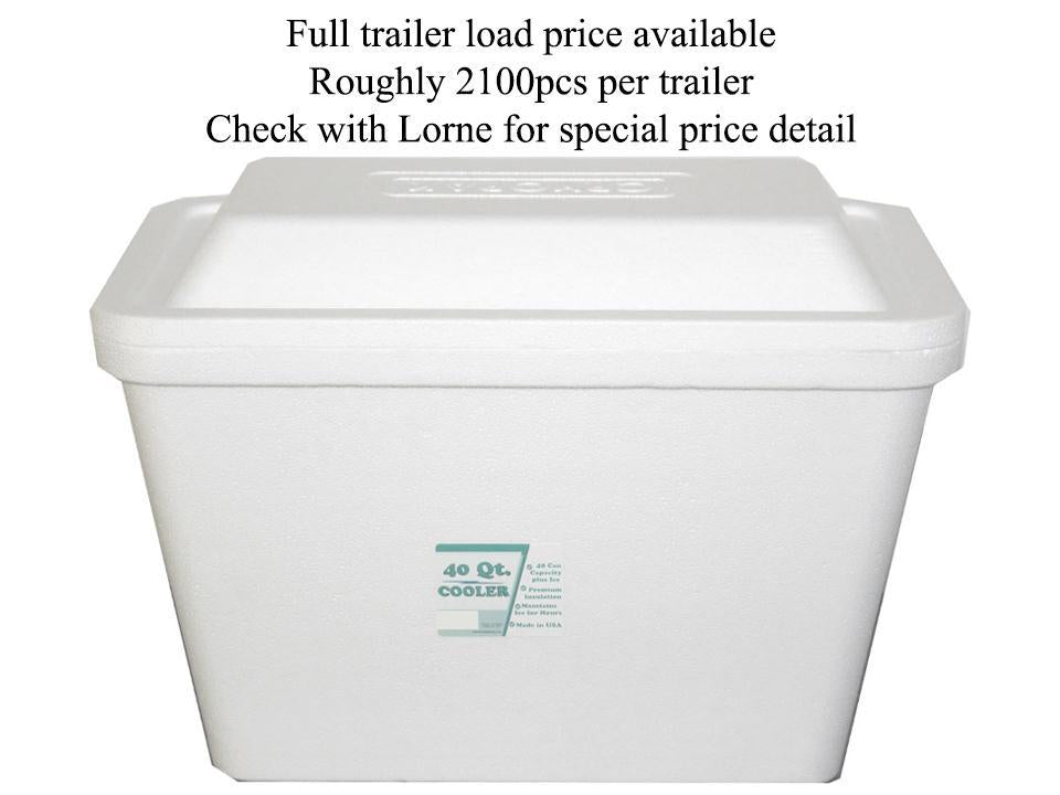 40Qt. Styrofoam Cooler