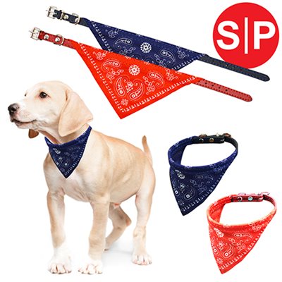 Pet Collar with Bandana, 0.40"X12"