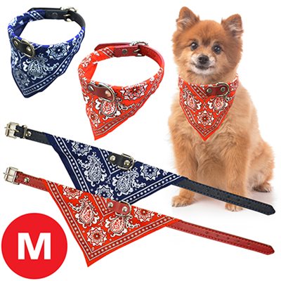 Pet Collar with Bandana, 0.60"x15"