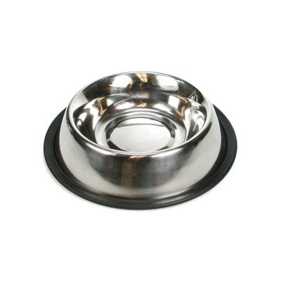 Stainless Steel Round Feeding Bowl, 16 oz Capacity
