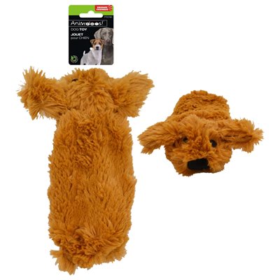 Plush Dog Toy Featuring a Squeaker