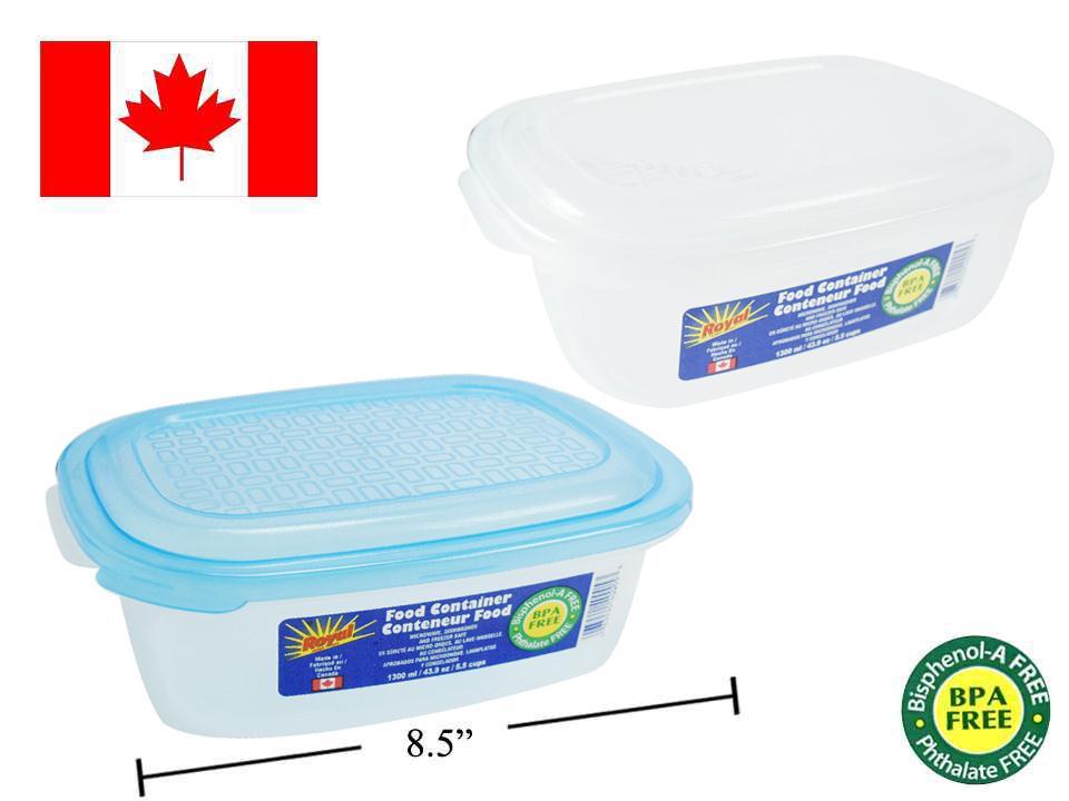 Rectangular Food Container, 1300ml, Available in 2 Colors