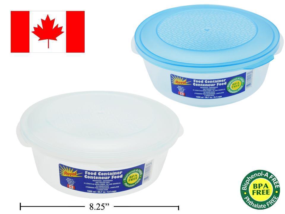 Round Food Container, 1500ml