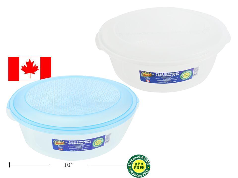 Food Container  Round,  3000ml.